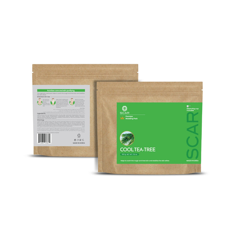 Scar Cool Tea Tree Modeling Peel off Mask Powder 500g - Modeling mask -Peel off mask - face mask - Albasel cosmetics