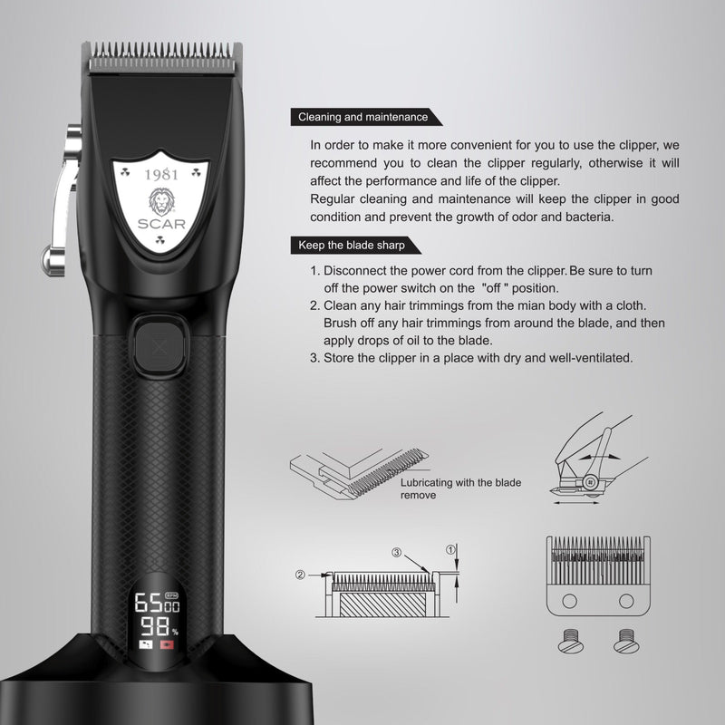Scar Professional Hair Clipper Big 1981 - hair clipper - albasel cosmetics
