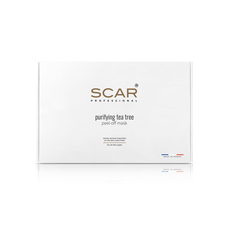 Purifying tea Tree Peel Off Mask Powder Scar (30g x 10pkts) Scar Professional- skin care- face care- hydra facial- peel off mask- tea tree mask- scar professional- fresh skin- face mask - al basel cosmetics- Sharjah