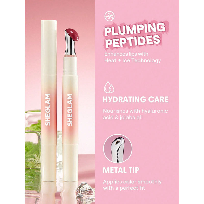SHEGLAM Rosé Veil Lip Plumper UAE – Hydrating Gloss with Volume Effect - lip booster gloss - lip gloss - Al Basel Cosmetics - UAE