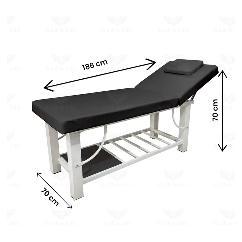 Spa Facial Massage Waxing Bed Black - albasel cosmetics