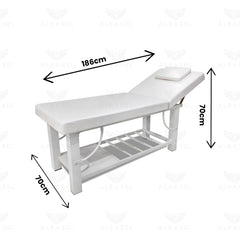 Spa Facial Massage Waxing Bed White - al basel cosmetics - massage bed