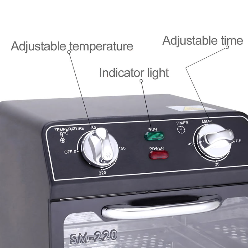 Disinfection Heating Sterilizing Cabinet Black- al basel cosmetics
