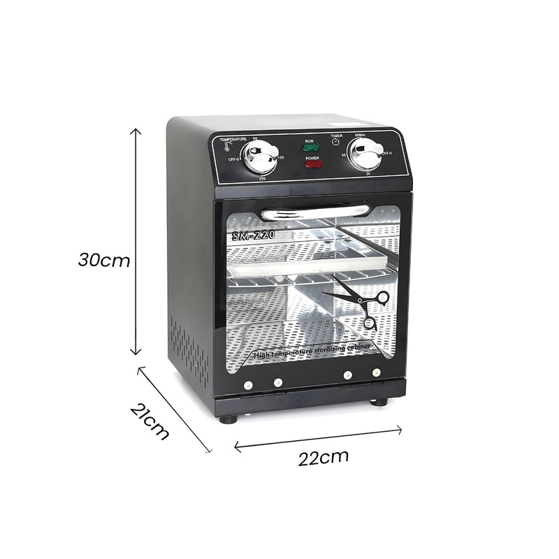 Disinfection Heating Sterilizing Cabinet Black- al basel cosmetics