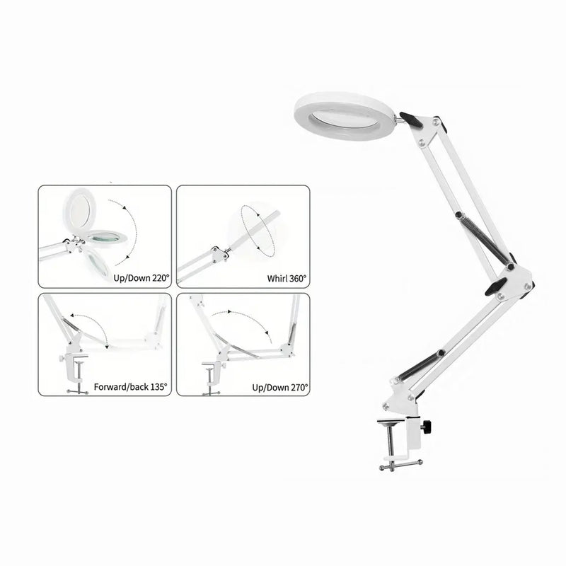 Table Fixing Magnifying Lamp for Salon Spa - al basel cosmetics