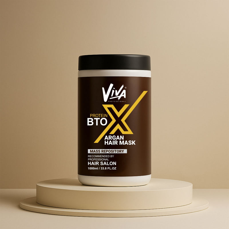 Viva Professional Btox Argan Hair Mask 1000ml – Deep Conditioning Treatment - hair mask for Btox treatment - Viva professional hair mask - Al Basel Cosmetics