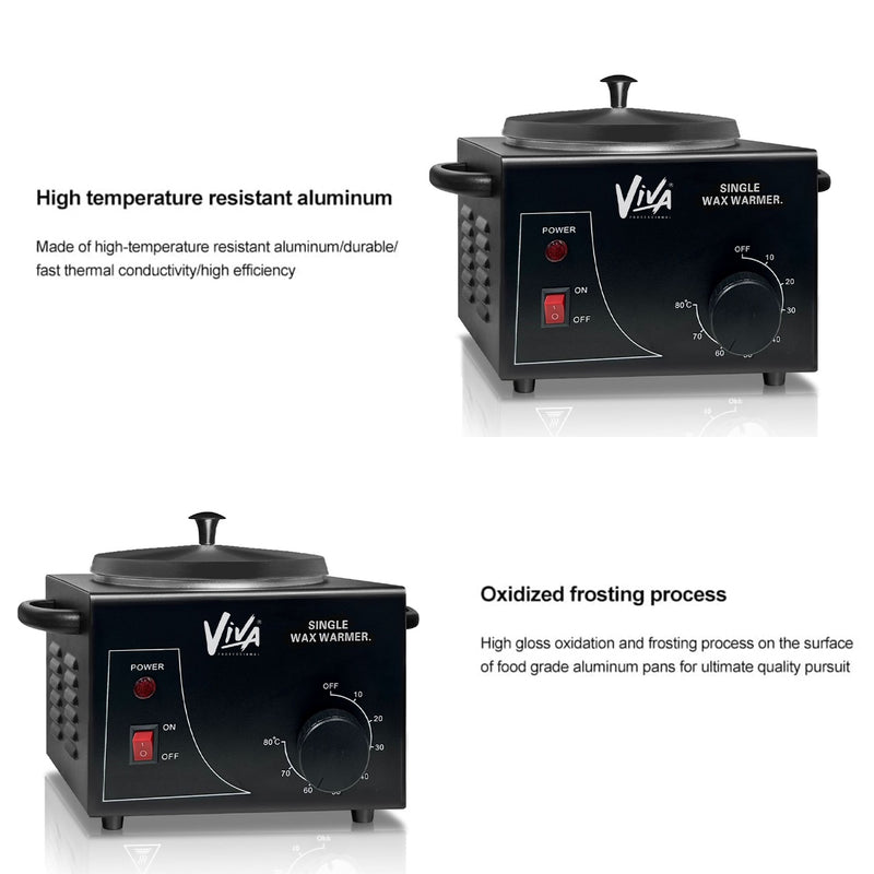 hair removal - Viva - Wax heater machine with temperature control - Electric wax warmer heating pot with lid - Single wax warmer Dubai - UAE