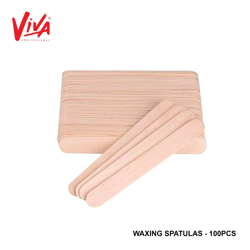 Wooden Spatula Wax Applicator Sticks- 100pcs - albasel cosmetics