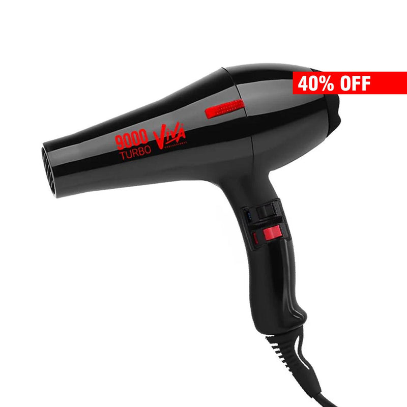Viva Turbo 9000 Hair Dryer 2200W - al basel cosmetics - hair styling tools - hair dryer - Viva - hair styling equipment - hair styler - hair care - UAE - hair dryer - best hair dryer - professional hair dryer - hair salon hair dryer - professional hairstyling tools - مجفف شعر