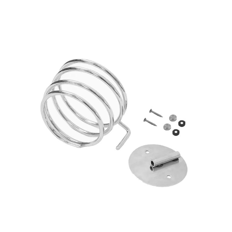 Silver Color Wall Fixing Hair Dryer Holder - al basel cosmetics 