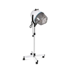 White Hooded Salon Hair Dryer Machine – Adjustable Height & Smooth Airflow - salon spa equipment - hair dryer equipment - Al Basel Cosmetics - UAE - Professional hair dryer stand - مجفف شعر