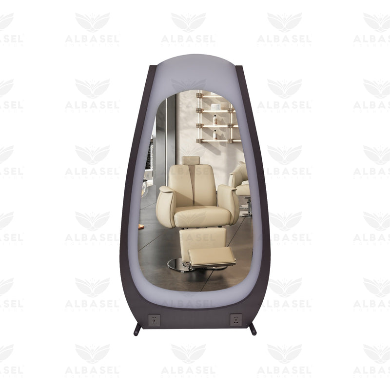 Beige Color Salon Spa Professional Single Side Mirror - salon mirror- al basel cosmetics