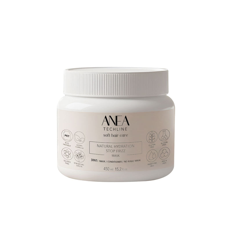 Anea Natural Hydration Stop Frizz Hair Mask 450ml - Al Basel Cosmetics - UAE