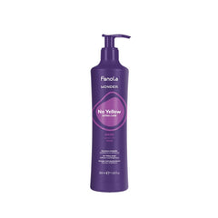 Fanola Wonder No Yellow Extra Care Mask 350ml – Vegan hair mask for blonde, grey, and bleached hair, neutralizes yellow tones and adds shine - Al Basel Cosmetics