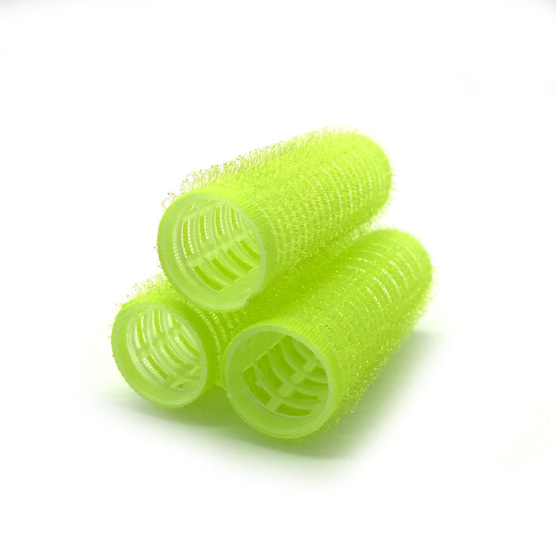 Self-Gripping Plastic Hair Rollers Green10pcs