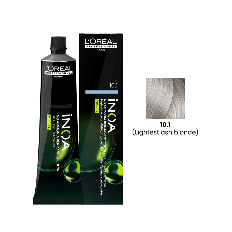iNOA Hair Color 60g 10.1 Lightest Ash Blonde Loreal Professional