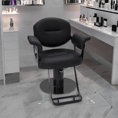Professional Beauty Salon Ladies Hair Cutting Chair Black - Ladies Styling Chair Qatar - Ladies Chair Oman - Al Basel Cosmetics - UAE  - Salon Chair Bharain