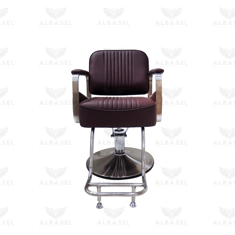Professional Ladies Hydraulic Salon Chair – Dark Chocolate Brown - Ladies chair - Ladies salon styling chair - Hair cutting chair - Al Basel Cosmetics