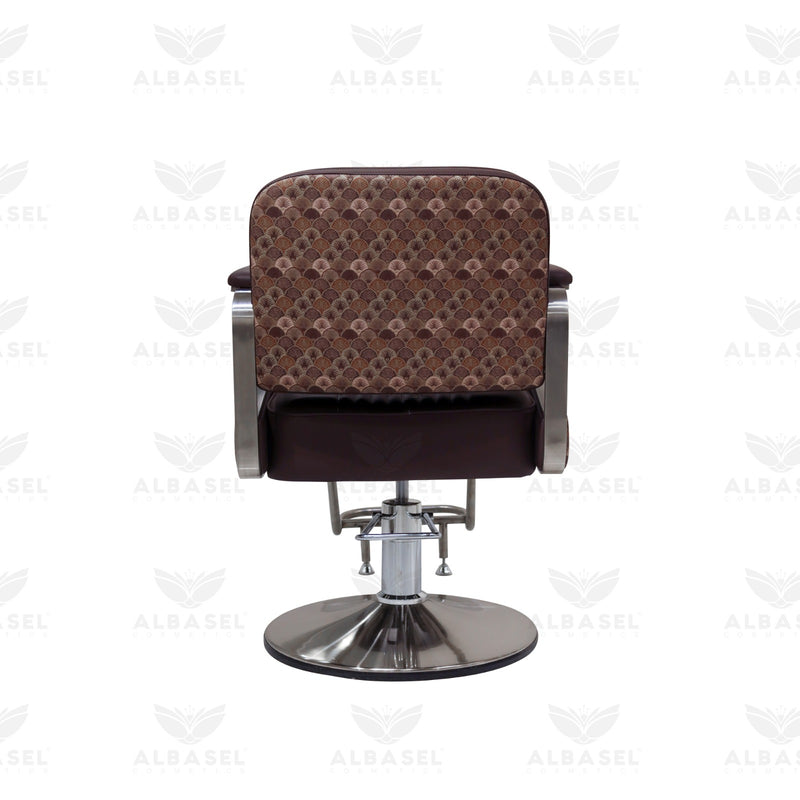 Professional Ladies Hydraulic Salon Chair – Dark Chocolate Brown - Ladies chair - Ladies salon styling chair - Hair cutting chair - Al Basel Cosmetics