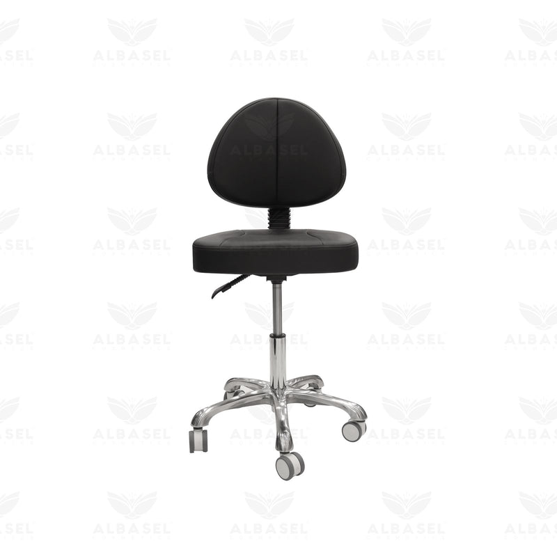 Professional Black Hydraulic Salon Stool – Reclining Swivel Chair