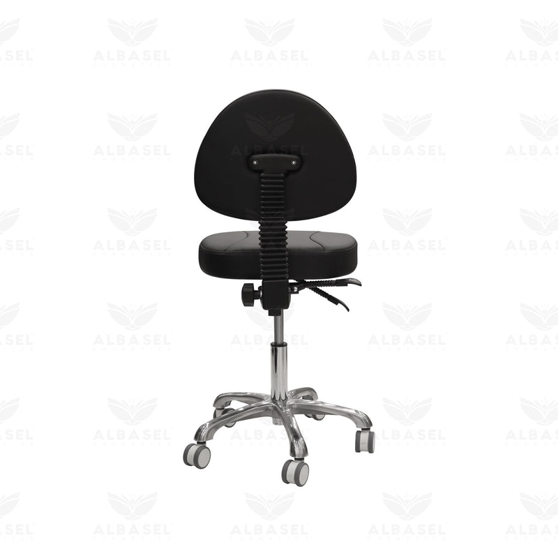 Professional Black Hydraulic Salon Stool – Reclining Swivel Chair