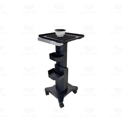 Professional Salon Trolley with Metal Frame - Hair Coloring Trolley - Metal framed hair coloring trolley - Al Basel Cosmetics - UAE