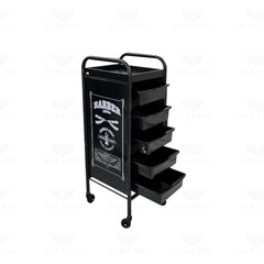 Professional Metal Salon & Spa Trolley Cart with Multi-Tier Storage and Wheels - meta frame trolley - storage trolley - Al Basel Cosmetics - UAE