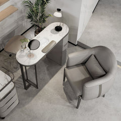 Professional Manicure Table with Chair – Grey Salon Spa Set - Al Basel Cosmetics - UAE