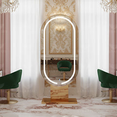 Salon Mirror Station for Hairdressing - Salon hair dressing mirror - Salon furniture in UAE - Al Basel Cosmetics - UAE