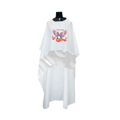 Salon Professional Hair Cutting Barber Cape Apron AC1361 4 3D Hot Painting White-barber cape-apron-albasel cosmetics