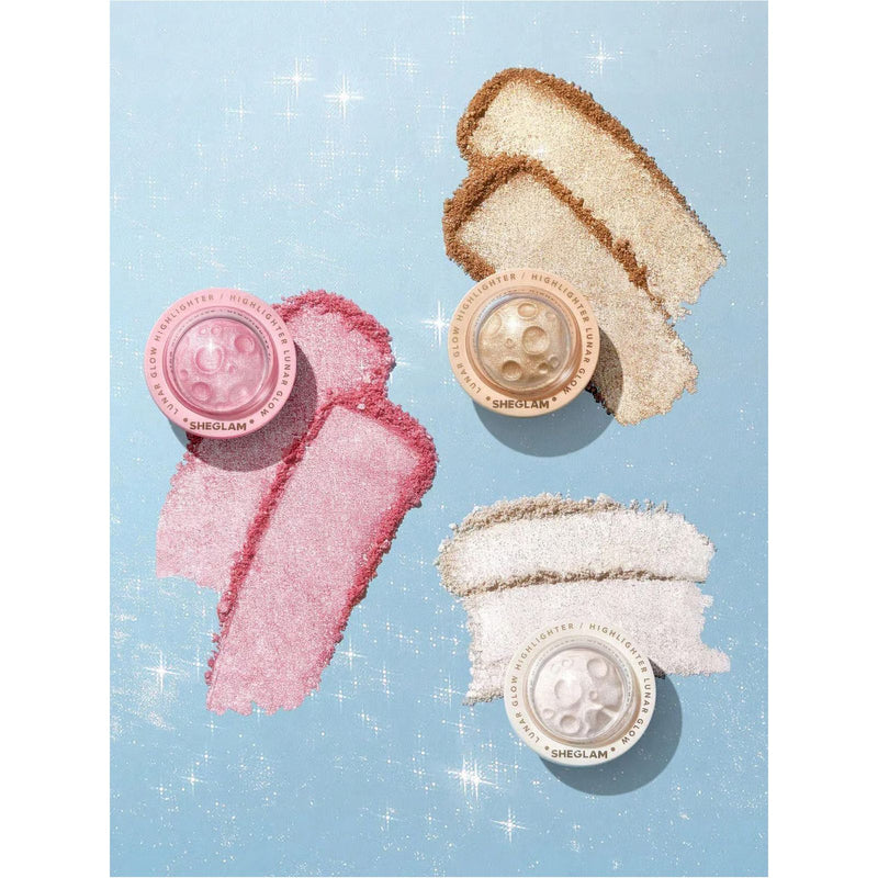 SHEGLAM Lunar Glow Highlighter – Vanilla Frost - highlighter powder - sheglam glow setting powder - Al Basel Cosmetics
