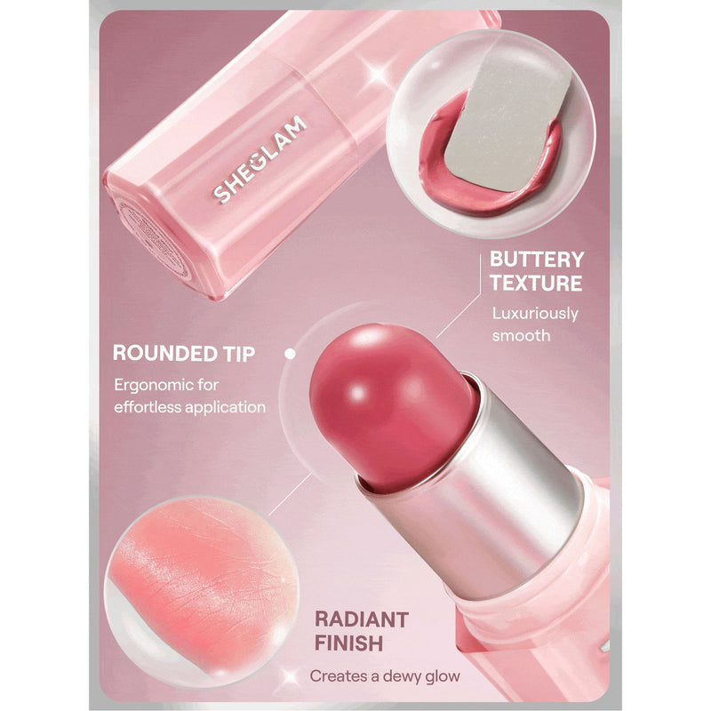 SHEGLAM Hush Hush Blush Stick UAE – Creamy Natural Finish Blush - Blush stick - sheglam blush - Al Basel Cosmetics - UAE
