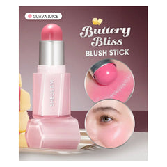 SHEGLAM Guava Juice Blush Stick UAE – Creamy Peach Blush for Radiant Look - Blush stick - butterfly blush stick - Al Basel Cosmetics