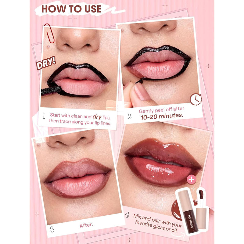 SHEGLAM Peel-Off Lip Liner Stain – Mauvelous - Peel-Off Long-Lasting Lip Tint - SHEGLAM Peel-Off Lip Liner Stain in Mauvelous - Al Basel Cosmetics - UAE