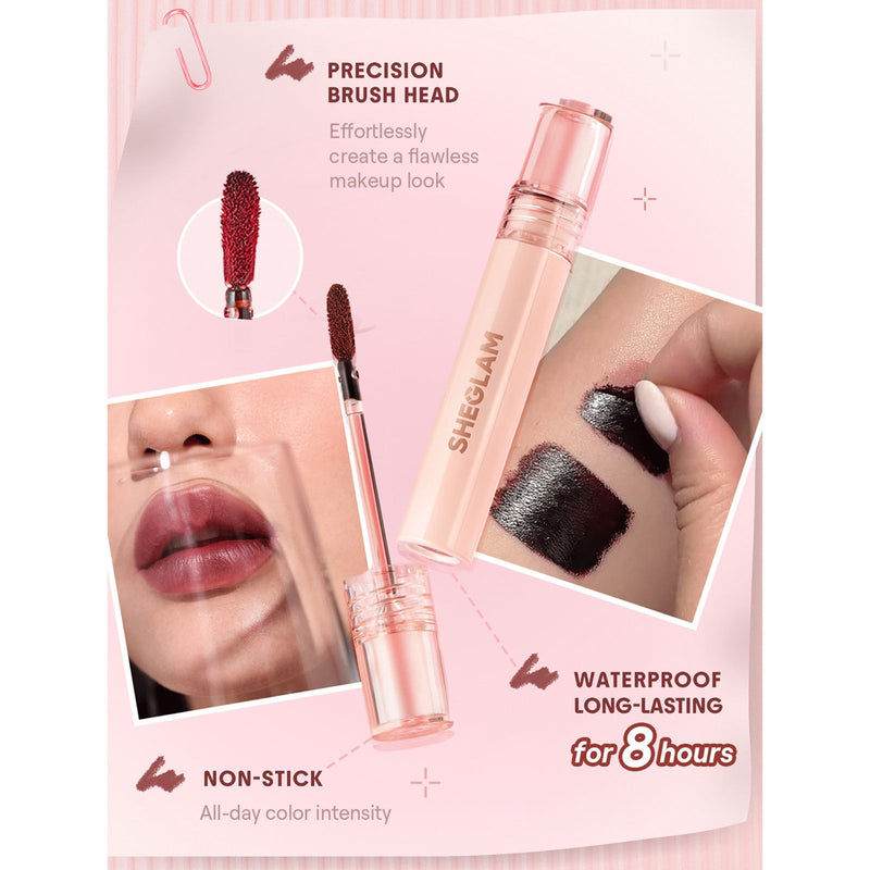 SHEGLAM Peel-Off Lip Liner Stain – Mauvelous - Peel-Off Long-Lasting Lip Tint - SHEGLAM Peel-Off Lip Liner Stain in Mauvelous - Al Basel Cosmetics - UAE