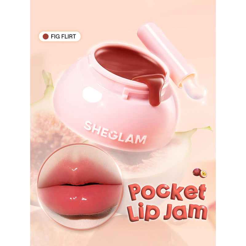 SHEGLAM Fig Flirt Jelly Lip Jam UAE – Hydrating Gloss Tint - jelly lip gloss - lip balm in UAE - jelly lip gloss - Al Basel Cosmetics - UAE