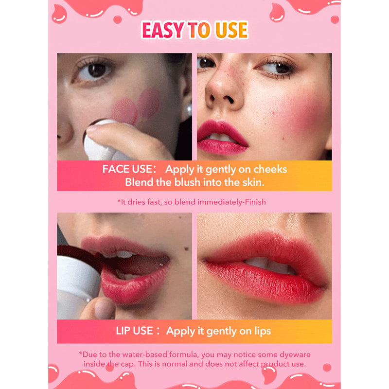 SHEGLAM Howdy Lip & Blush Tint UAE – Hydrating Jelly Makeup Tint - jelly lip tint - hydrating lip tint by sheglam - Al Basel Cosmetics - UAE