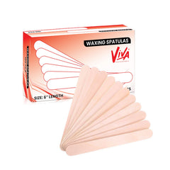 Viva Wooden Disposable Spatula for Waxing – Hygienic & Easy to Use | 100 Pcs Pack - Al Basel - UAE