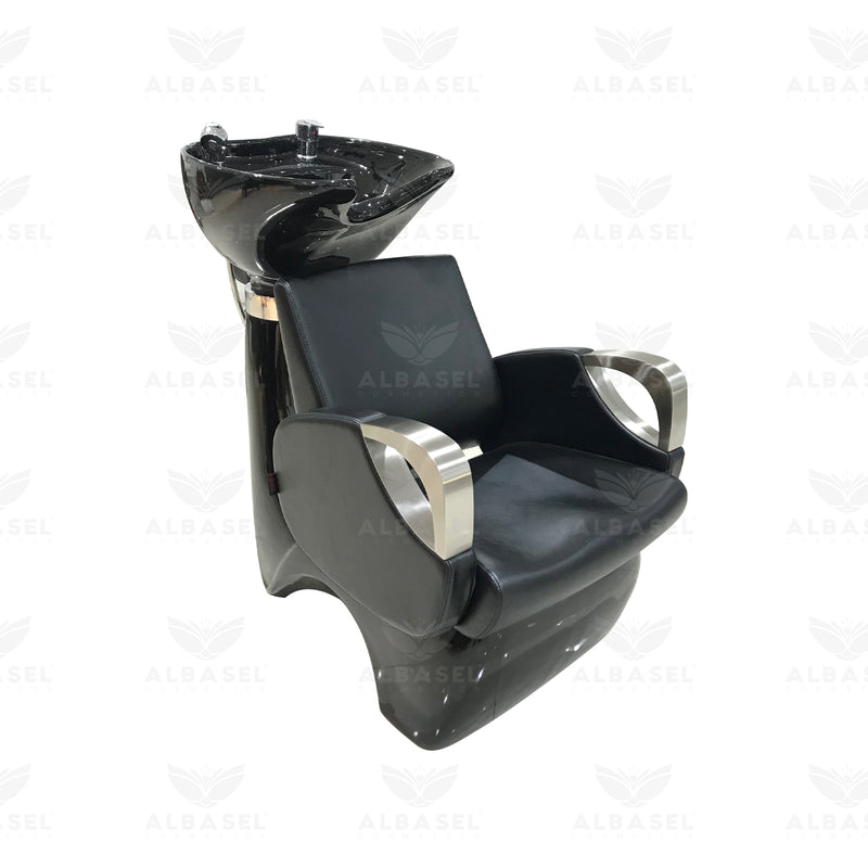 Salon Hair Washing Chair Black - Black shampoo chair - Hair washing chair or Spa - Al Basel Cosmetics - UAE