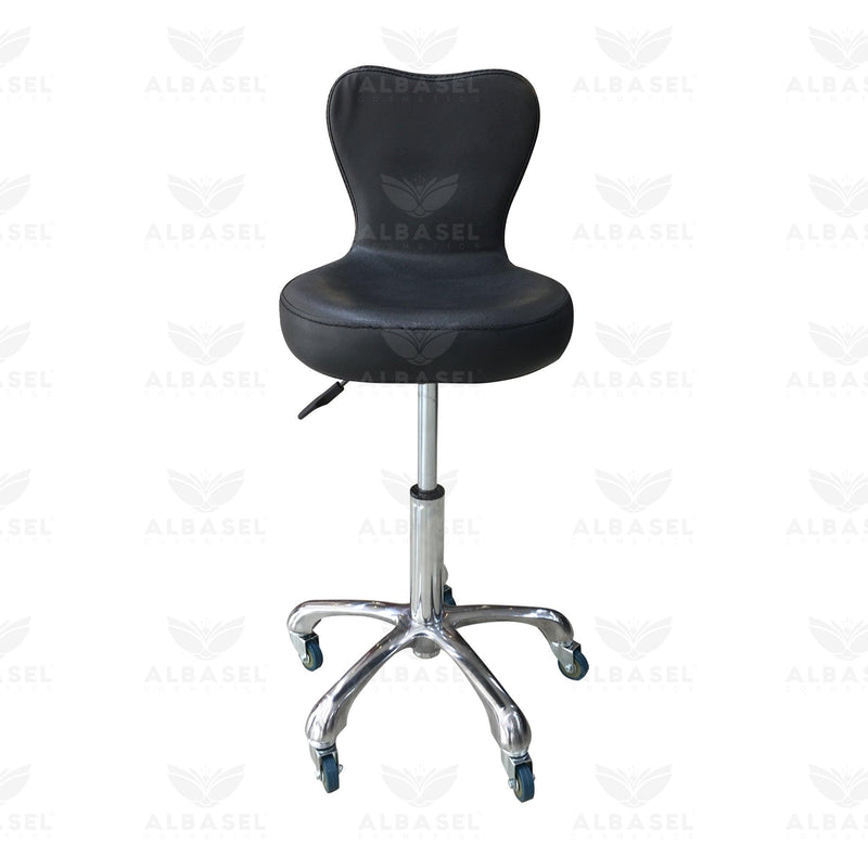 Beauty Salon Adjustable Stool Black - Albasel cosmetics