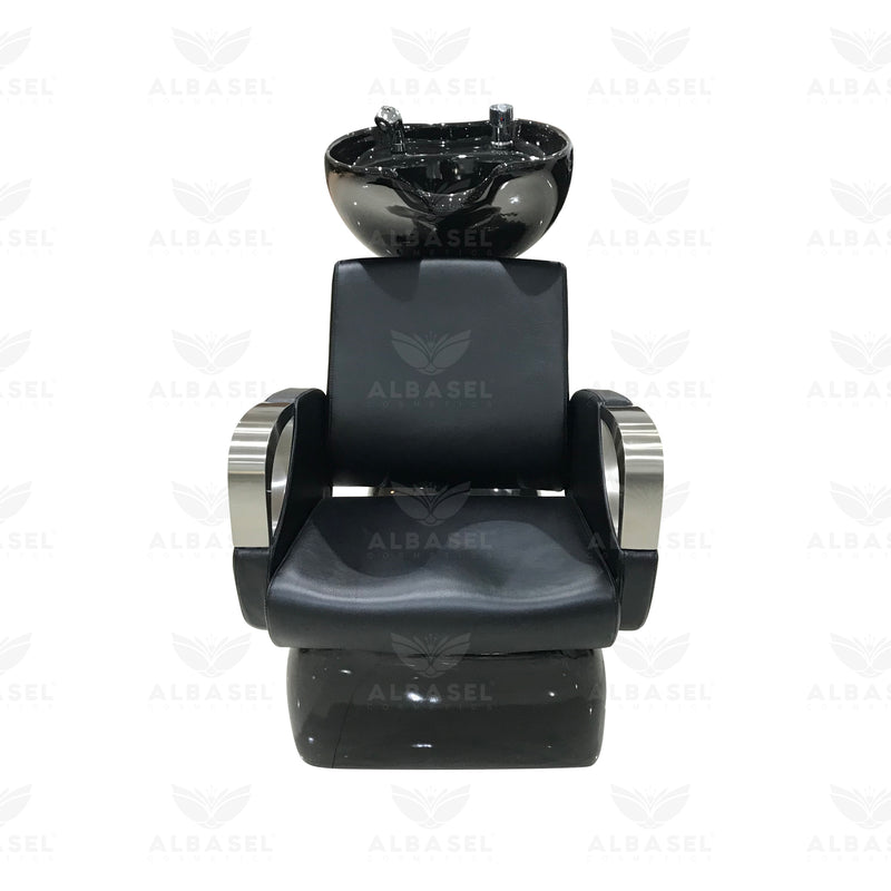 Salon Hair Washing Chair Black - Black shampoo chair - Hair washing chair or Spa - Al Basel Cosmetics - UAE