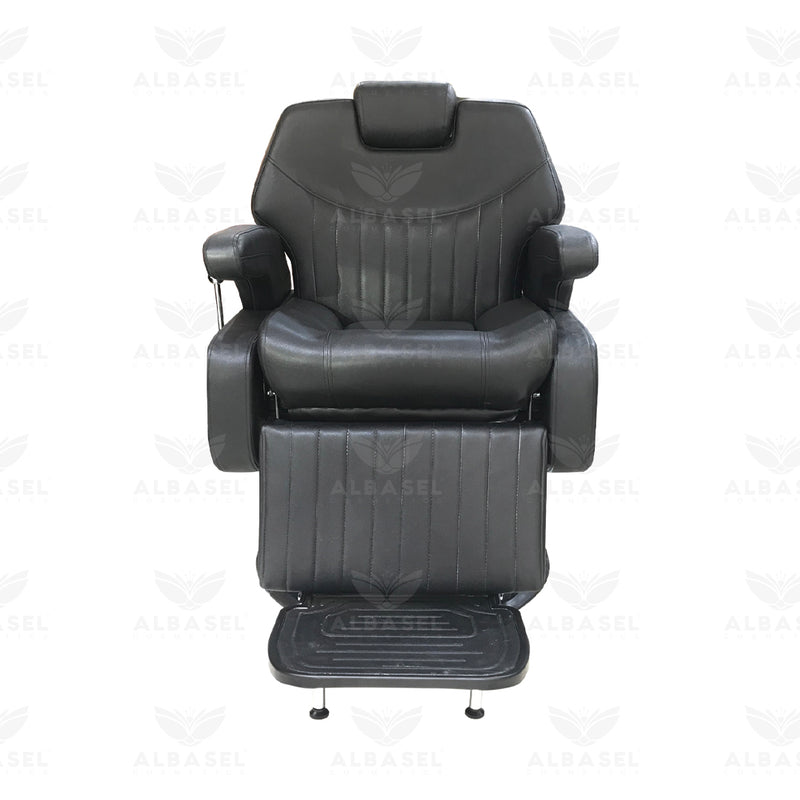 Gents Salon Barber Chair Black Color-jumbo chair-gents chair-hair cutting chair-al basel cosmetics