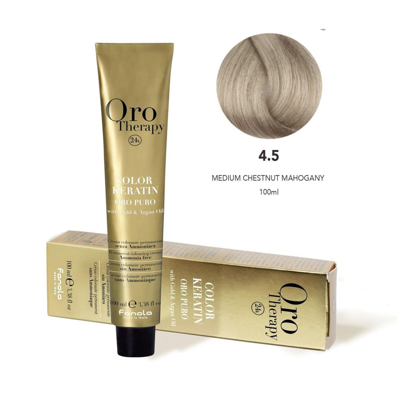 oro therapy - oro puro - Hair Coloring Cream 4.5 - fanola color - fanola uae - albasel cosmetics
