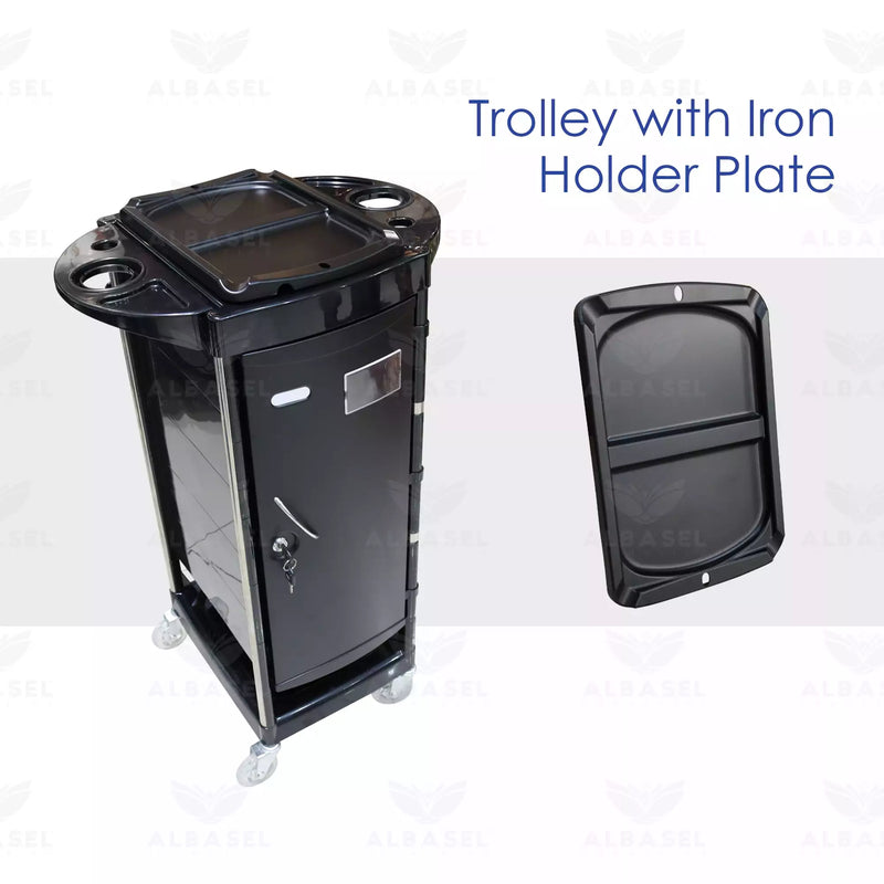 Luxury Trolley with Door for salon Use
