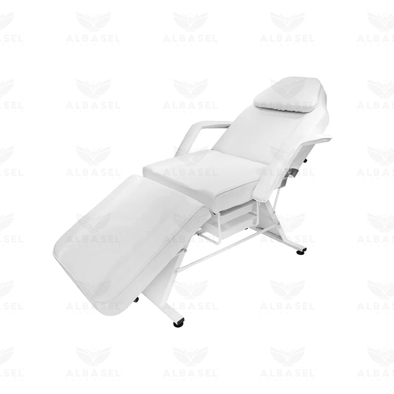 Salon Spa Facial Bed & Wax (White) - al basel cosmetics
