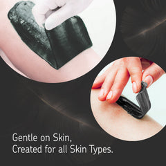 Black warm wax for face and body