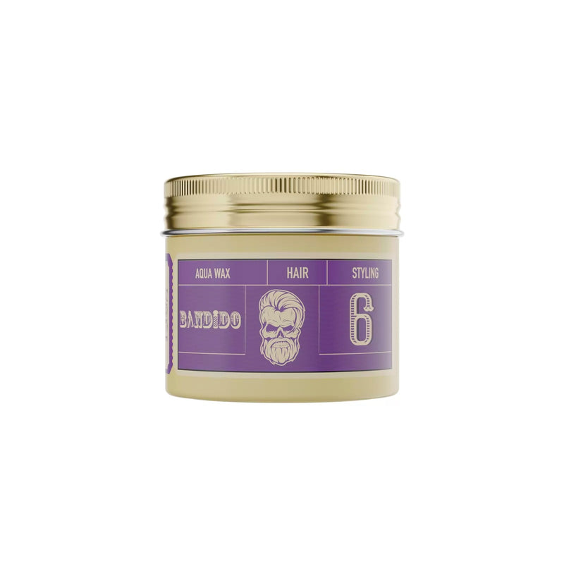 Bandido Aqua 6 Hair Styling Wax Violetta 125ml- hairwax- hairstyling- aqua wax 6- bandido- Al basel - UAE
