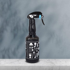 Barbershop Salon Hair Spray plastic bottle Black 500ml - Albasel cosmetics