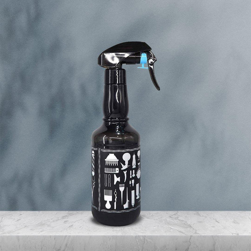 Barbershop Salon Hair Spray plastic bottle Black 500ml - Albasel cosmetics