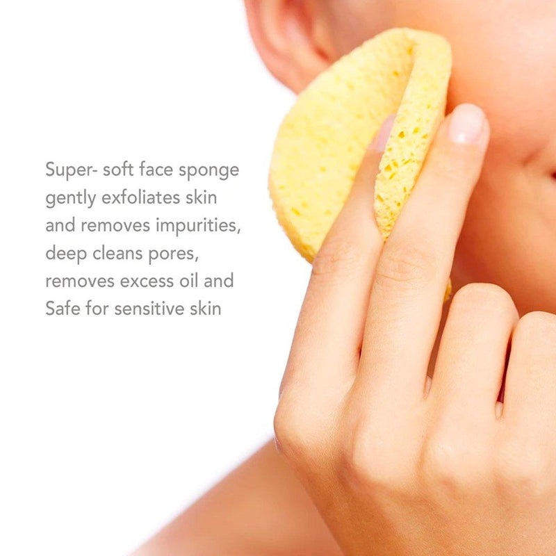 Cellulose Face Sponge for facial cleansing  (Set of 2) - Albasel cosmetics